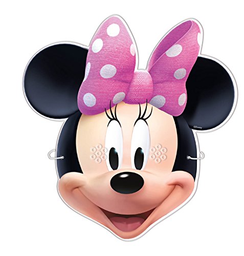 Verbetena- Caretas Minnie Mouse Pink, Producto de Cartón, Paquete de 6, Color (153537)