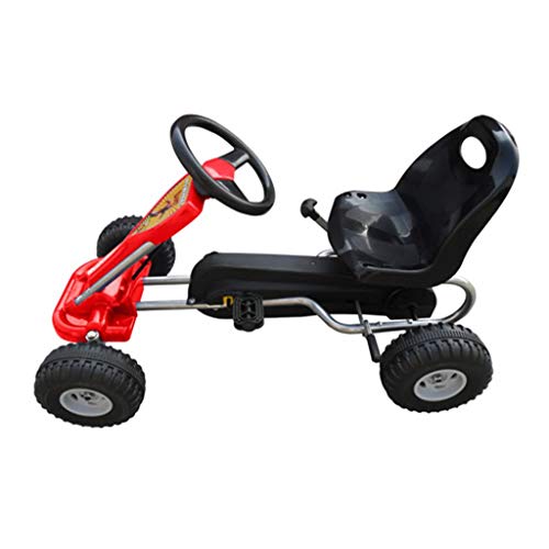 vidaXL Coche Go Kart con Pedales - Color Rojo