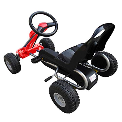 vidaXL Coche Go Kart con Pedales - Color Rojo