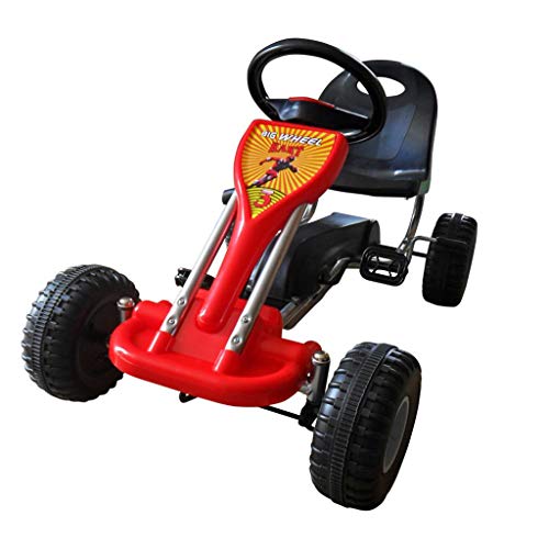 vidaXL Coche Go Kart con Pedales - Color Rojo