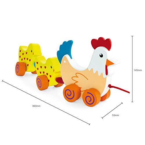 VIGA Toys-Gallina con 2 Pollitos (50078)