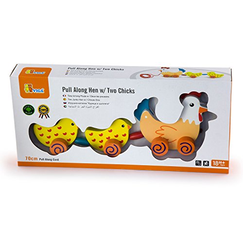 VIGA Toys-Gallina con 2 Pollitos (50078)