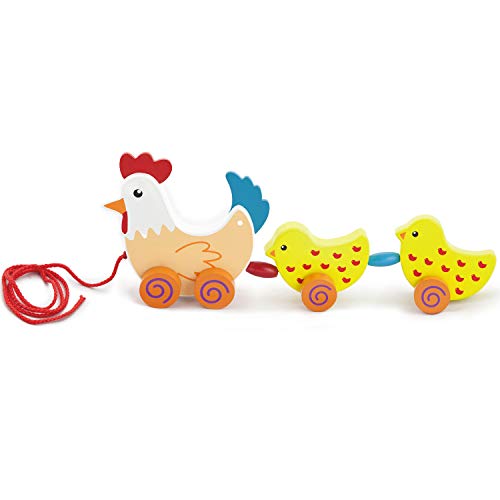 VIGA Toys-Gallina con 2 Pollitos (50078)