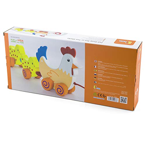 VIGA Toys-Gallina con 2 Pollitos (50078)