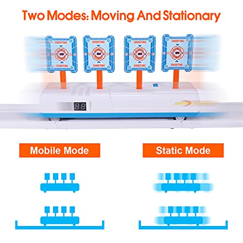 Vimzone Objetivo Digital Electrónico para Pistolas, Objetivo de Tiro Restablecimiento Automático con Efecto de Luz Sonido y 2 Modos Disparo, Juguetes de Juegos de Entretenimiento Familiar