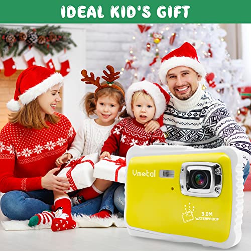 Vmotal GDC5261 Impermeable cámara Digital con Zoom Digital de 8X / 8MP / 2" TFT LCD de la Pantalla/Cámara Impermeable para niños (Amarillo)