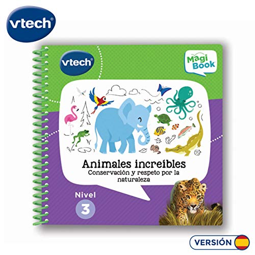 VTech- Animales Increíbles, Conservación y Respeto por la Naturaleza Libro para Magibook, Multicolor (3480-481022)