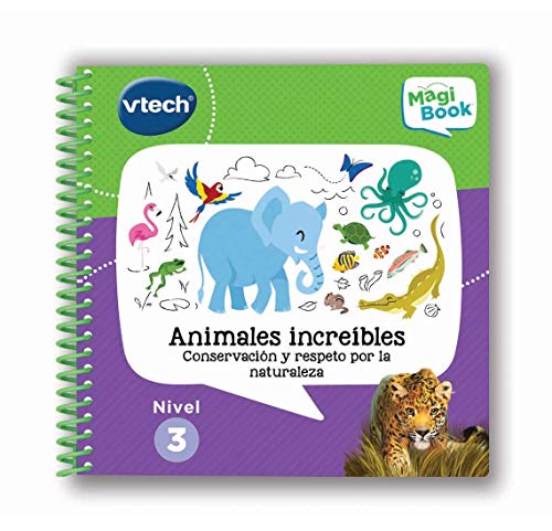 VTech- Animales Increíbles, Conservación y Respeto por la Naturaleza Libro para Magibook, Multicolor (3480-481022)