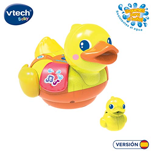 VTech - Baby: ¡Al agua! Juguete Electrónico, Pequeño Patito, Amarillo (3480-516122)