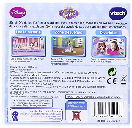 VTech- Colección de Princesa Sofia Juego para Tablet, Multicolor (3480-232022)