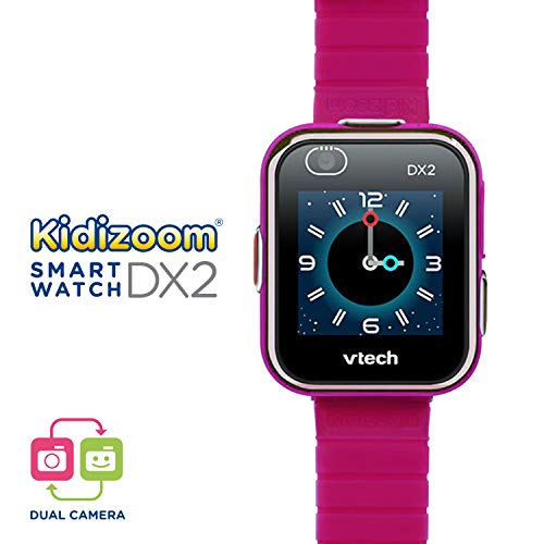 Vtech Kidizoom Smart Watch Dx2, Reloj Inteligente para Niños, Doble Cámara De Fotos + Kidizoom Duo DX Cámara Digital para Niños, Color Rosa (3480-520057)