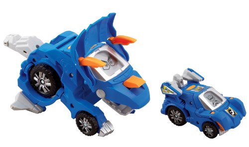 VTech Switch & Go Dino - Figura transformable, Tricerátops (80-122422)