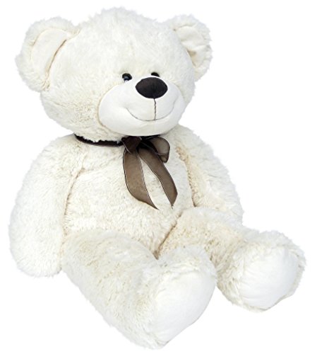 Wagner 9021 - Oso de peluche (tamaño XXL, 100 cm), color blanco