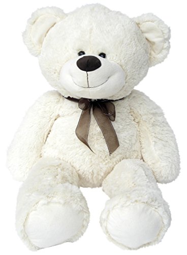 Wagner 9021 - Oso de peluche (tamaño XXL, 100 cm), color blanco