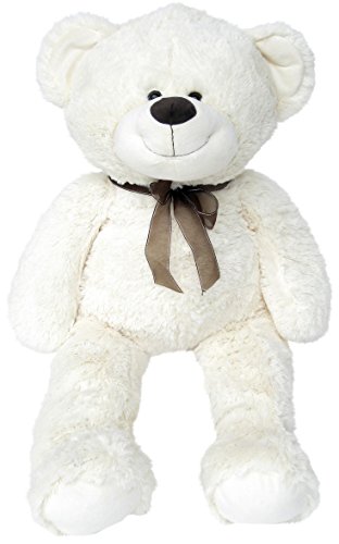 Wagner 9021 - Oso de peluche (tamaño XXL, 100 cm), color blanco