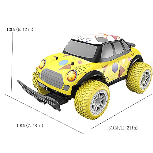 WANGCH Q Versión Color Off-Road Varilla De Empuje Coche De Control Remoto/Neumáticos con Colchón De Aire 2.4G Carga De Alta Velocidad Coche De Carreras/Modelo De Niño Coche De Juguete/Coche para