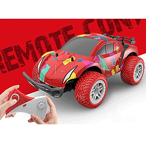 WANGCH Q Versión Color Off-Road Varilla De Empuje Coche De Control Remoto/Neumáticos con Colchón De Aire 2.4G Carga De Alta Velocidad Coche De Carreras/Modelo De Niño Coche De Juguete/Coche para