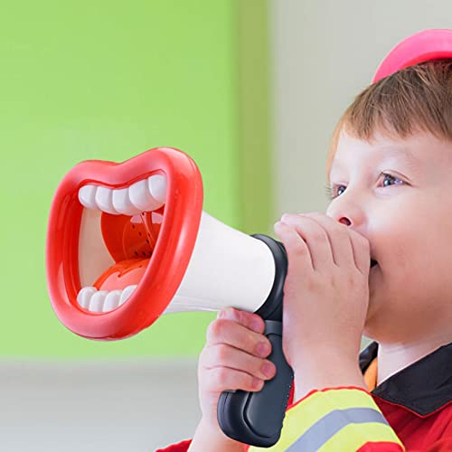 Wangduodu Juguete Cambiador de Voz para niños, Trompeta de Boca Grande, grabación de micrófono, Juguetes con función de grabación de megáfono para niños pequeños, Juguetes con Altavoz (sin batería)