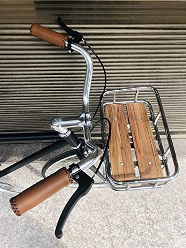 WENHAO Velocidad de una sola velocidad 700c Ciudad de Ciudad Ciudad de Ciudad Bicicleta Alto-Carbono Marco de acero urbano Equipo fijo Bicicleta Retro Vintage con canasta de bicicletas (Tamaño: Mujer