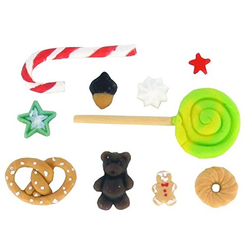 WePAM - PF00MD09 - WeMoule - Molde de silicona para moldear dulces navideños con porcelana fría