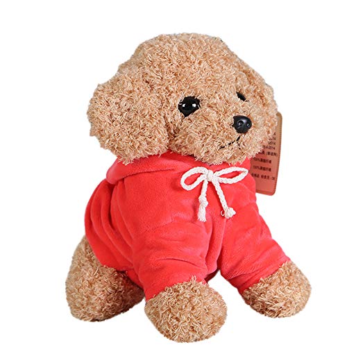 WFZ17 Simulación pelo caniche perro patrón peluche muñeca juguete sofá cojín decoración hogar beige 25cm