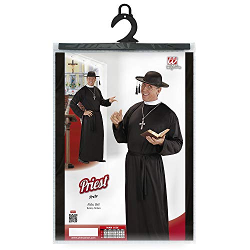 WIDMANN Abiti e Maschere Disfraz de vicario sacerdote para hombre, talla M (39012)