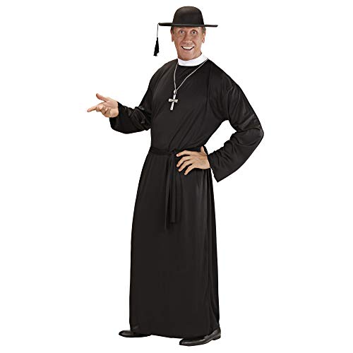 WIDMANN Abiti e Maschere Disfraz de vicario sacerdote para hombre, talla M (39012)