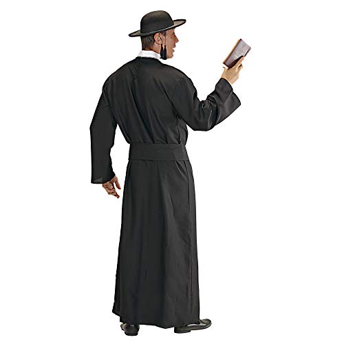 WIDMANN Erwachsenenkostüm Priester Disfraz de Sacerdote para Adultos, Color Negro/Blanco, Extra-Large (CS923230)