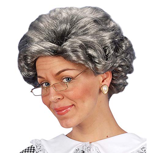 WIDMANN Grey Agatha Granny Wig (peluca)