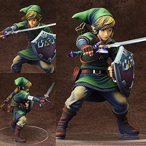 WIJJZY Nueva Legend of Zelda Skyward Sword Sword Figura Enlace Figura Anime Figura Figura 1/7 Escala Modelo Cumpleaños Regalo Estatua Colección Decoración