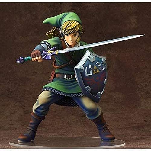 WIJJZY Nueva Legend of Zelda Skyward Sword Sword Figura Enlace Figura Anime Figura Figura 1/7 Escala Modelo Cumpleaños Regalo Estatua Colección Decoración