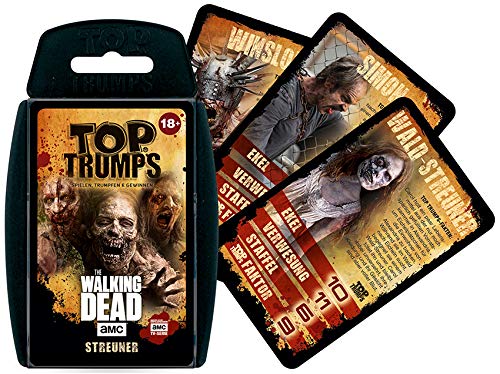 Winning Moves 63445 Top Trumps-The Walking Dead AMC Streuner Edition: Trumps con los Zombies más terroríficos de Allen Staffen, Juego de triunfas