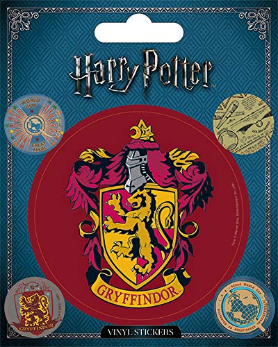 Wizarding World RD-RS461063 Harry Potter-Gryffindor - Adhesivo de vinilo, multicolor, 10 x 12,5 cm