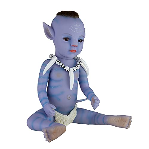 WLZJ 25 Pulgadas Muñeca Renacimiento Avatar Muñeca Silicona Esmalte Enviar Chicas Cosas Buenas para Un Bebé De Renacimiento De La Infancia Feliz Bebe Renacido para Los Niños