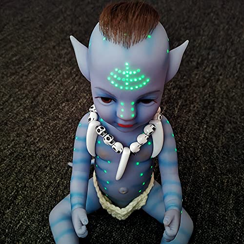 WLZJ 25 Pulgadas Muñeca Renacimiento Avatar Muñeca Silicona Esmalte Enviar Chicas Cosas Buenas para Un Bebé De Renacimiento De La Infancia Feliz Bebe Renacido para Los Niños