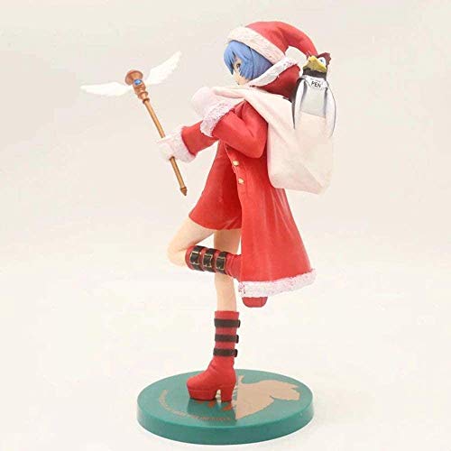 WMYATING Realista y Divertido 23 cm Evangelion Eva Ayanami Rei Traje de Navidad Ver Modelo PVC Decoración Anime Figura Figura Colección Doll Regalo