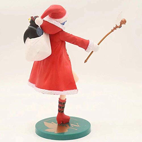 WMYATING Realista y Divertido 23 cm Evangelion Eva Ayanami Rei Traje de Navidad Ver Modelo PVC Decoración Anime Figura Figura Colección Doll Regalo