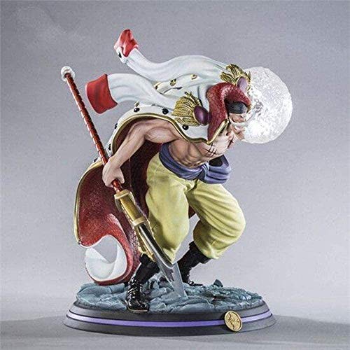 WMYATING Realista y Divertido Una Pieza Figura de acción Estatua Toys Whitebeard Daddy Edward Newgate Anime Carácter Modelo Muñeca Regalos de cumpleaños 32 cm