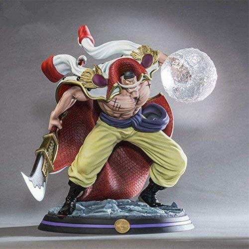 WMYATING Realista y Divertido Una Pieza Figura de acción Estatua Toys Whitebeard Daddy Edward Newgate Anime Carácter Modelo Muñeca Regalos de cumpleaños 32 cm