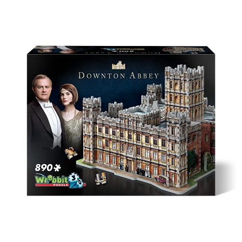 Wrebbit 3D Downton Abbey No Aplica Puzzle 3D, Multicolor, la residencia del Conde de Grantham (W3D-2019)