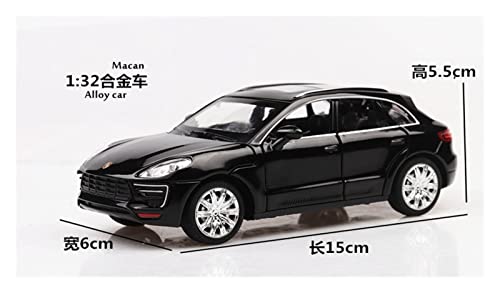 XHDMJ 1/32 para Porsche Cayenne Aleación Fundición A Presión Modelo Coche Decoración Regalo (Color : Black)