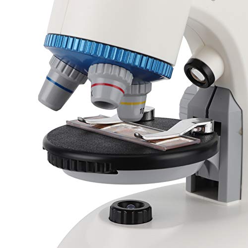 XINL Microscopio para Principiantes, microscopio científico, Juguete Educativo para niños, Kit de microscopio Educativo, microscopio para niños, para niños Principiantes Que cultivan(White)