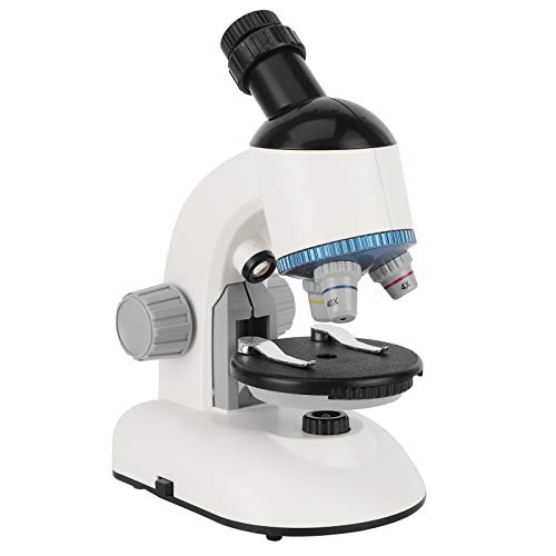 XINL Microscopio para Principiantes, microscopio científico, Juguete Educativo para niños, Kit de microscopio Educativo, microscopio para niños, para niños Principiantes Que cultivan(White)