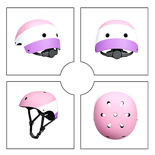 XJD Casco de Ciclismo para Niños Ajustable y Resiste al Impacto Ventilación con Muchos Colores -para Multideportivo Patineta Bicicleta Rollerskate