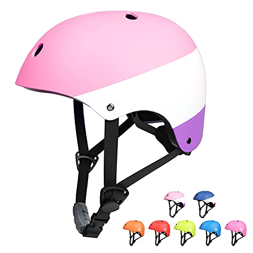 XJD Casco de Ciclismo para Niños Ajustable y Resiste al Impacto Ventilación con Muchos Colores -para Multideportivo Patineta Bicicleta Rollerskate