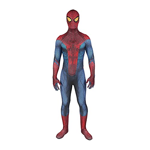 XNheadPS Disfraz Spiderman Asombroso Negro Trajes Juego cumpleaños Traje Halloween Juego rol película Disfraz Mono Spandex Traje Licra Mameluco de Navidad, Adult L 165~170cm