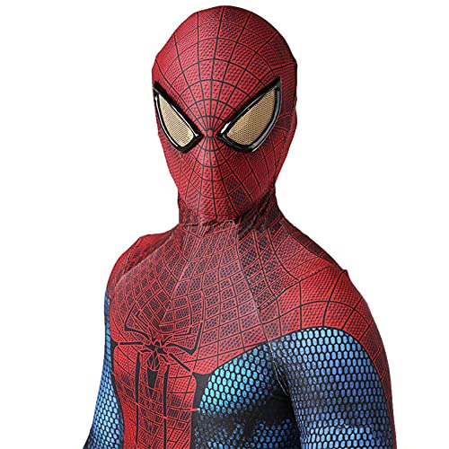 XNheadPS Disfraz Spiderman Asombroso Negro Trajes Juego cumpleaños Traje Halloween Juego rol película Disfraz Mono Spandex Traje Licra Mameluco de Navidad, Adult L 165~170cm