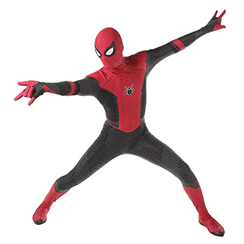 XNheadPS Lejos de casa Disfraces de Spiderman Niños 3-4 años Body Adultos Niño 3D Disfraz Mono Traje para Fiesta Halloween Navidad Carnaval Onesies,Far from Home- Kid M 125~135cm