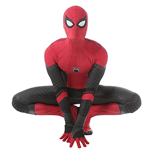 XNheadPS Lejos de casa Disfraces de Spiderman Niños 3-4 años Body Adultos Niño 3D Disfraz Mono Traje para Fiesta Halloween Navidad Carnaval Onesies,Far from Home- Kid M 125~135cm