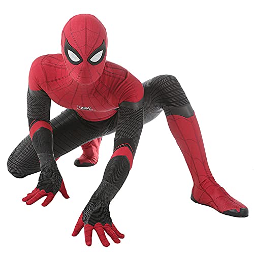 XNheadPS Lejos de casa Disfraces de Spiderman Niños 3-4 años Body Adultos Niño 3D Disfraz Mono Traje para Fiesta Halloween Navidad Carnaval Onesies,Far from Home- Kid M 125~135cm